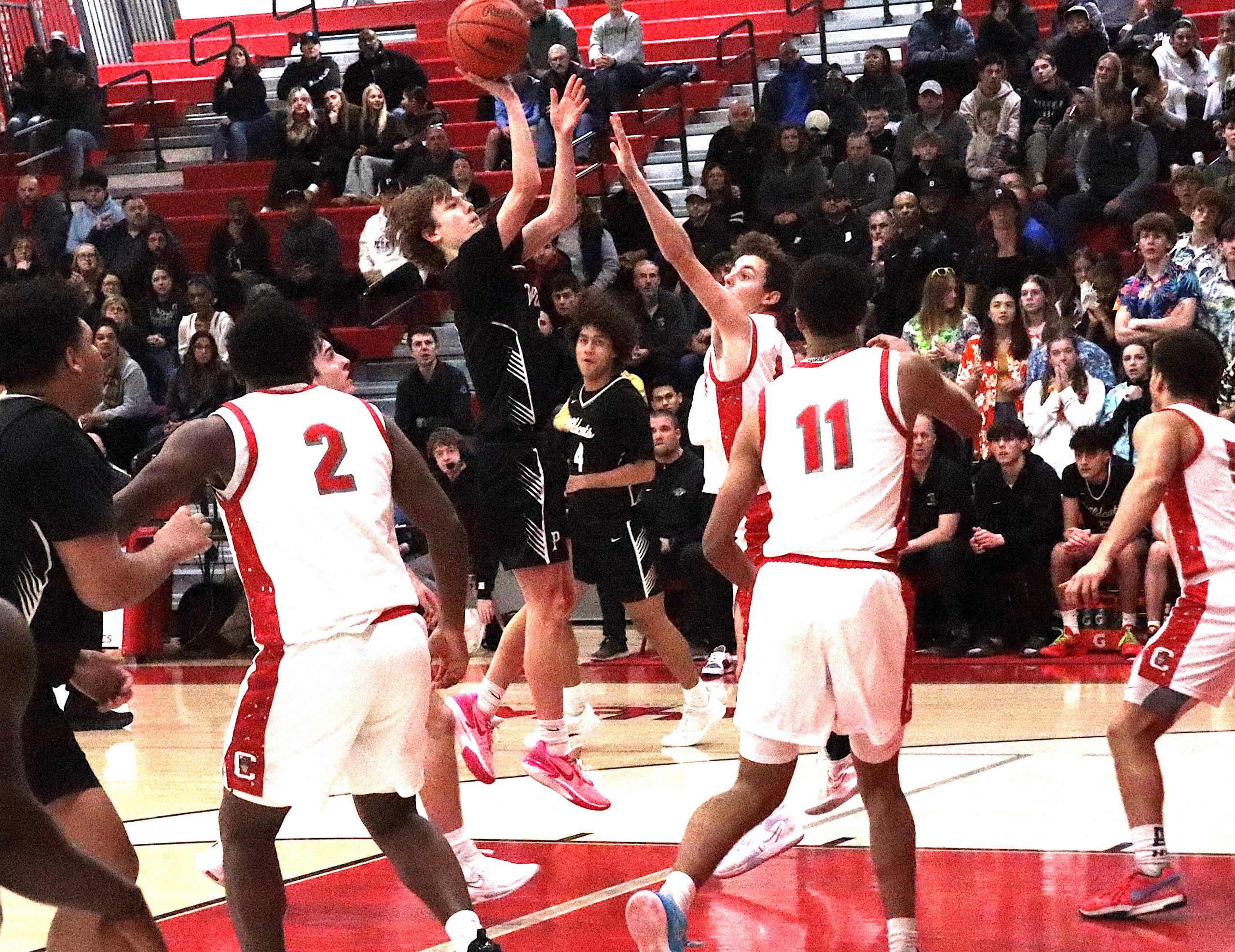 Dist5 - Social House News Plymouth guard Ross Kraft releases a midrange jumper