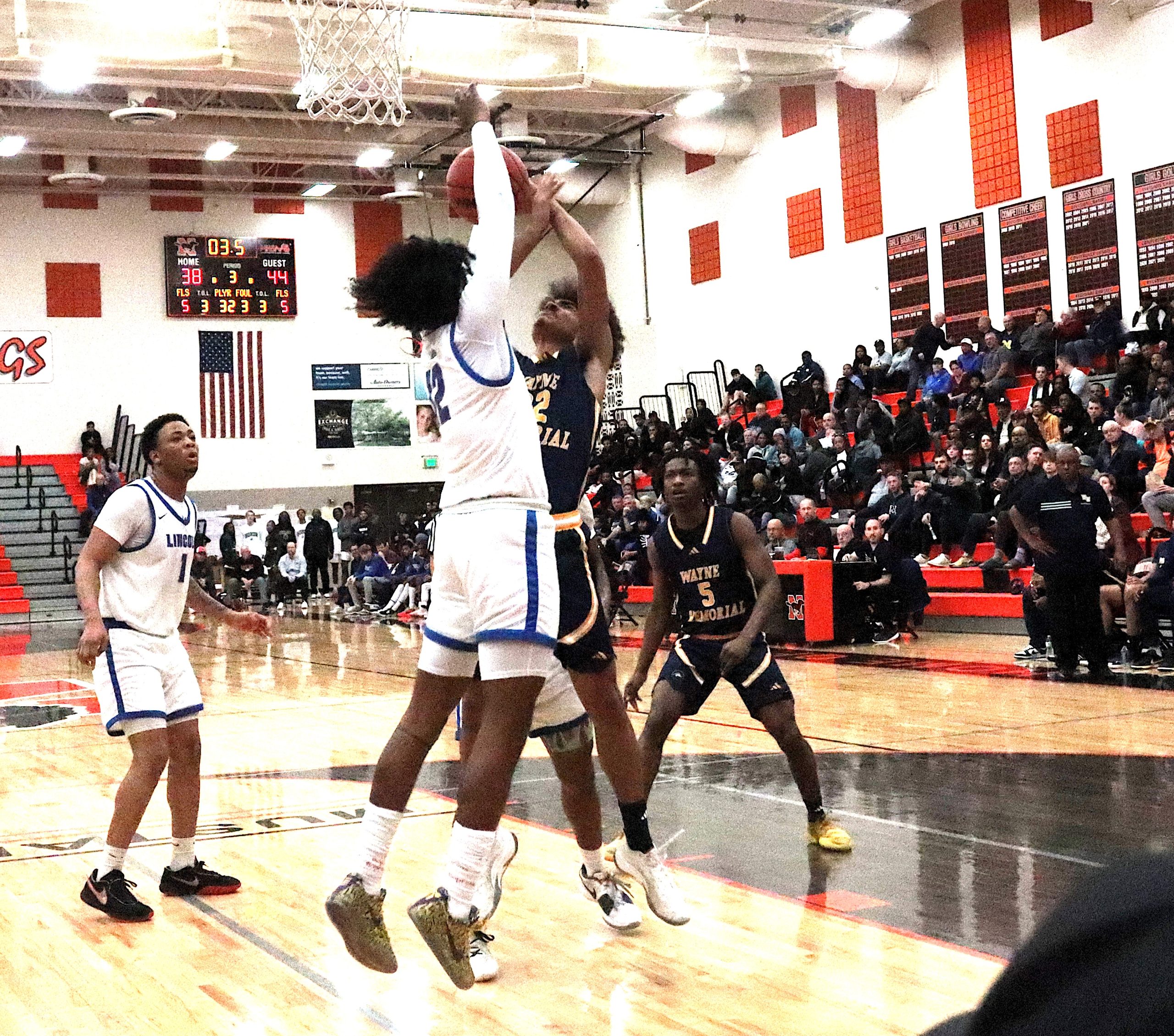 Cayden Shock drew a foul on this third quarter shot