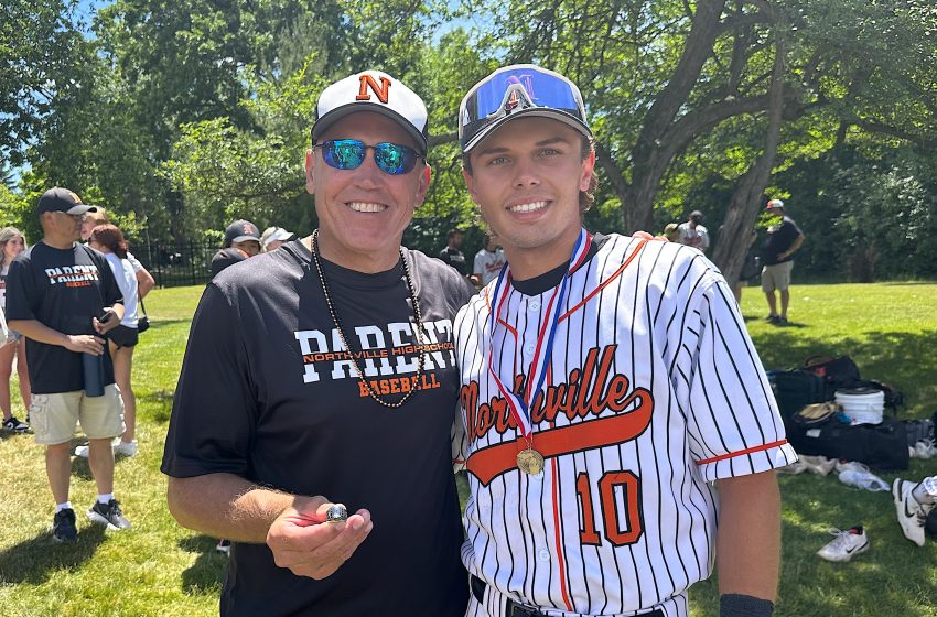 Cool like-father-like-son story emerges from Northville’s title run