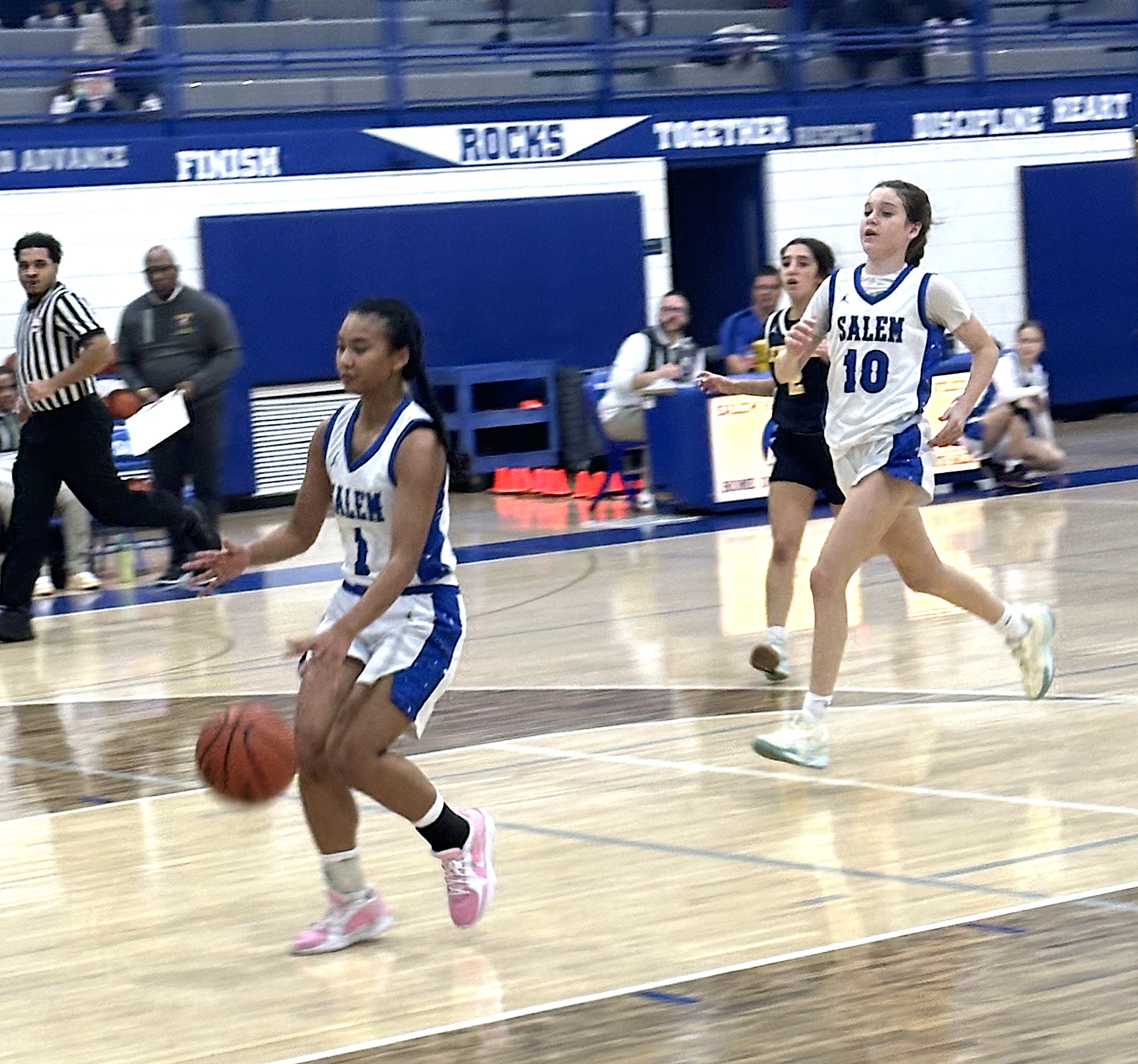 Fearless2 - Social House News Senior Noelle Martinez finished this fastbreak with an easy layup