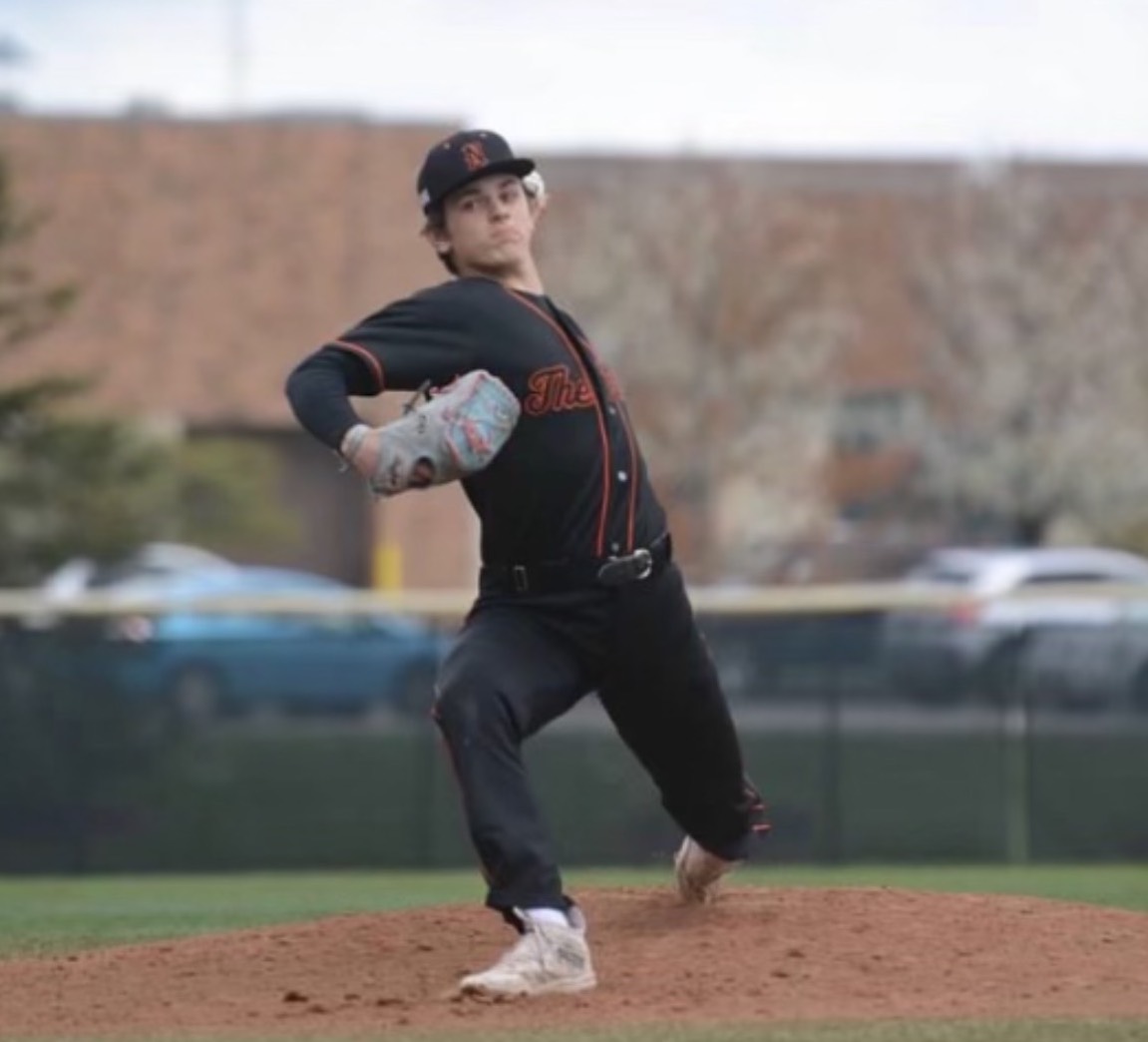 Joey Broughton delivers a pitch in the spring of 2023