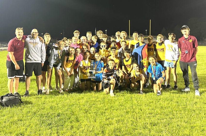 Members of the Meads Mill Middle School track teams are pictured following the June MEGASTAR Meet at Shepherd High School.