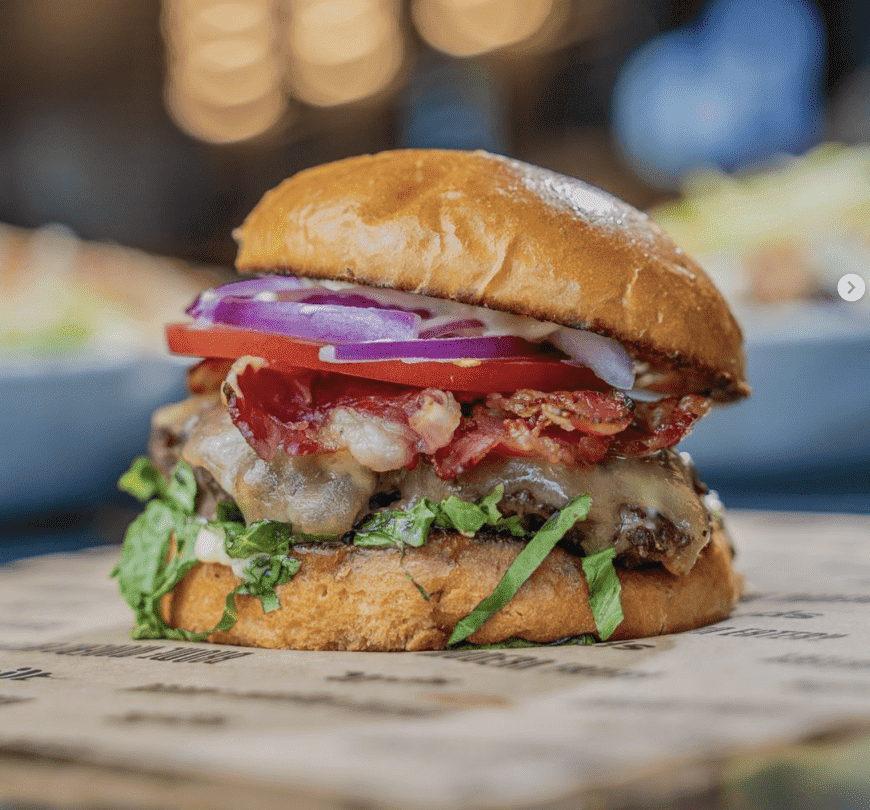Just one of several burger options available at Brome Modern Eatery