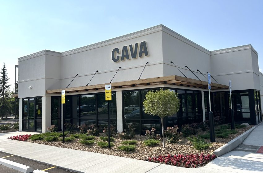 Canton's new CAVA restaurant is set to open to the public Sunday, July 20.