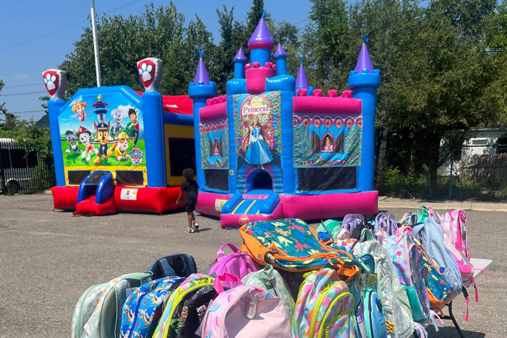 The Family Fun Day will include free backpack give-aways and a bounce house.