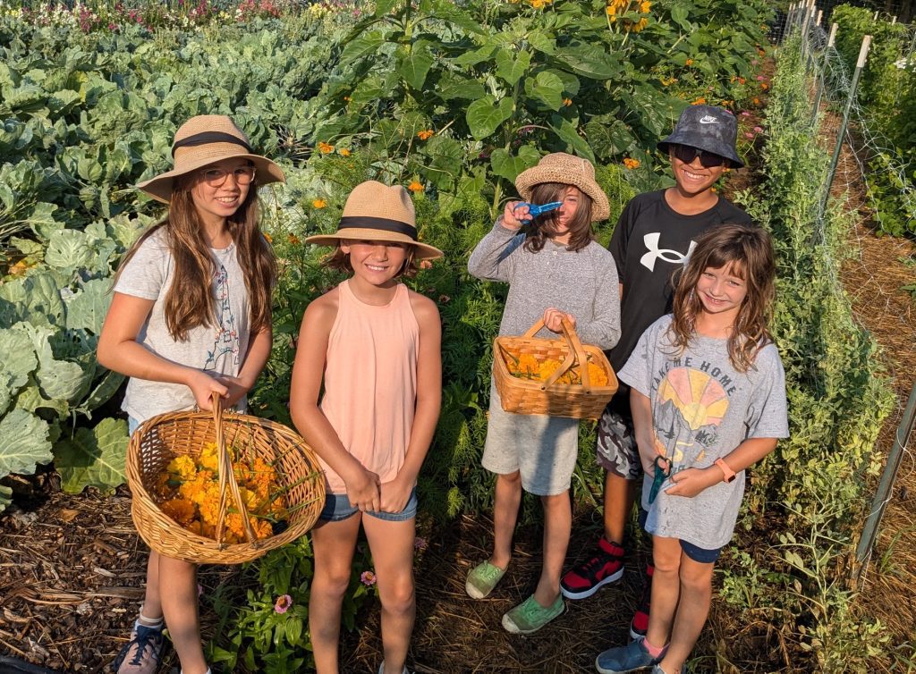 Pictured are youngsters who attended a recent Gateway Farm youth camp.