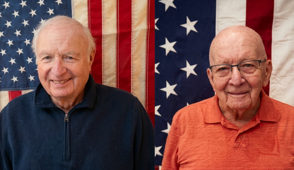 Don Durham and Duane Harter are proud veterans and residents at Waltonwood Twelve Oaks.